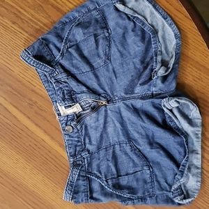 Life in progress 100% cotton jean shorts.